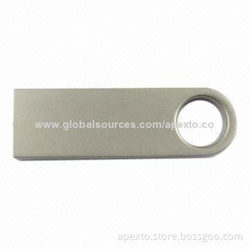 Mini Secure USB Flash Drive with Key, NAND Flash and COB Technology, 512MB to 16GB Capacity Range